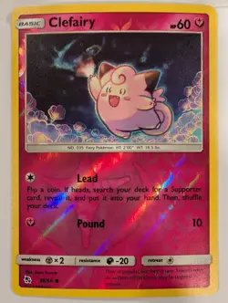 Clefairy 38/68 - Hidden Fates Pokemon Reverse Holo Foil Nice! - Image 1