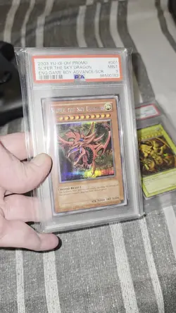 Yu-Gi-Oh All 3 Egyptian God Cards GBI Secret Rare PSA 9 & 10 Sequentially Graded - Image 2