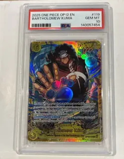 One Piece CCG Bartholomew Kuma (Alt Art) OP12-119. PSA 10. GEM MT - Image 1