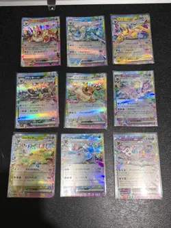 9 Card Set [RR] Eeveelution (Eevee Evolution) SV8a Terastal Festival Pokemon - Image 1
