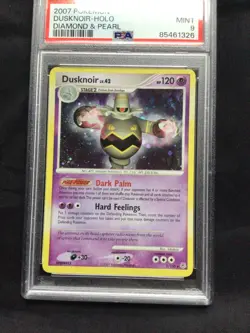 Pokemon Cards: Diamond and Pearl Rare Holo: Dusknoir 2/130 PSA 9 - Image 2