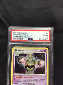 Pokemon Cards: Diamond and Pearl Rare Holo: Dusknoir 2/130 PSA 9 - Image 3