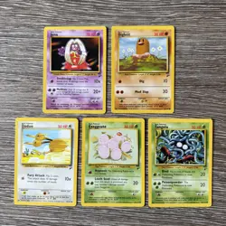 5x Pokemon Cards Wotc Vintage Card Bundle BASE SET 2 (28) - Image 1