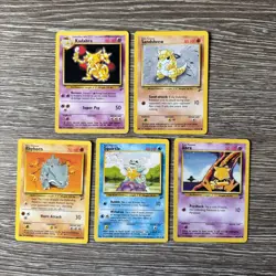 5x Pokemon Cards Wotc Vintage Card Bundle BASE SET 2 (25) - Image 1
