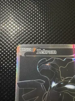 Zekrom 114/114 Black & White Base Full Art Holo Ultra Rare Pokemon Card - Image 2