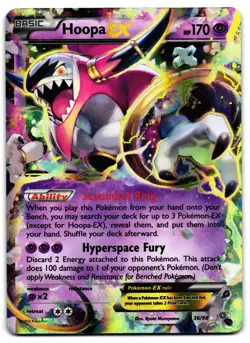 Hoopa EX 36/98 - Ancient Origins Rare EX Pokemon TCG Holo - LP Card - Image 1
