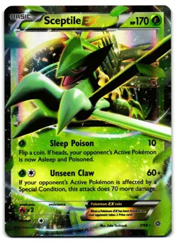 Sceptile EX 7/98 - Ancient Origins Rare EX Pokemon TCG Holo - LP Card - Image 1