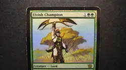 MTG Foil Elvish Champion 8th Edition MP rare Magic the Gathering card 2003 WOTC - Image 3
