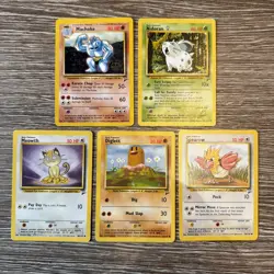 5x Pokemon Cards Wotc Vintage Card Bundle BASE SET 2 (23) - Image 1