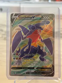Garchomp V - 178/189 - Astral Radiance Sword & Shield Full Art - NM Pokemon TCG - Image 1