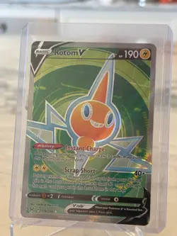 Rotom V 176/196 Lost Origins Full Art Ultra Rare Card - NM Pokemon TCG Card - Image 1