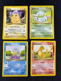 Pokemon - Starter Set Base ITA - Pikachu Charmander Bulbasaur Squirtle - Image 1