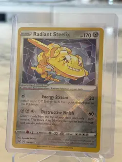 Radiant Steelix 124/196 Pokemon TCG Lost Origin - NM Pokemon TCG Card - Image 1