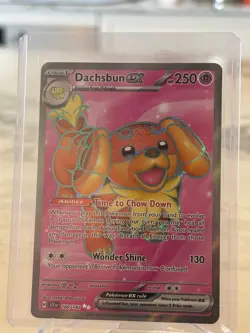 Dachsbun Ex - 160/142 - Stellar Crown - NM Pokemon TCG Card - Image 1