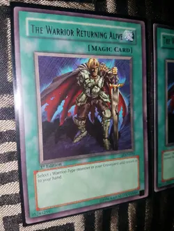 3x The Warrior Returning Alive - LOD-030 - Rare 1x 1st 2x Un. LP/NM Con. Yugioh - Image 2