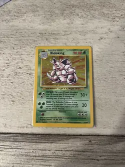 Pokemon Nidoking Holo Rare TCG Card 11/102 Base Set - Image 1