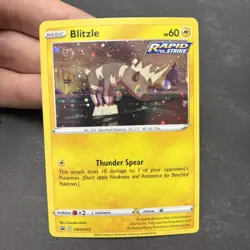 Pokemon TCG Blitzle SWSH173 Black Star Promo Card Cosmos Holo LP Swirl🌀 - Image 1