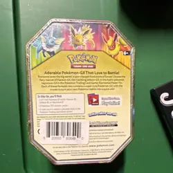 Pokemon TCG Elemental Power Tin Box Vaporeon GX Promo Card Booster English - Image 2