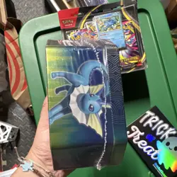 Pokemon TCG Elemental Power Tin Box Vaporeon GX Promo Card Booster English - Image 4