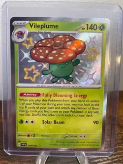 Pokemon - Vileplume - 094/091 - SV Paldean Fates - Shiny Rare Card - Image 1
