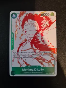 One Piece Card Game Monkey.D.Luffy OP07-033 English Treasure Campaign - Image 1