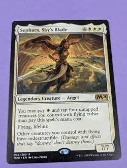 MTG Magic: Core Set 2020: Sephara, Sky's Blade #036/280 Rare - NM - Image 1