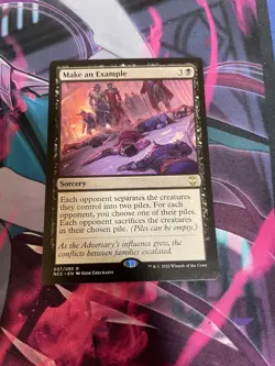 MTG - MAKE AN EXAMPLE - RARE - NM - NCC - Image 1