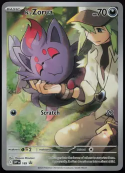N's Zorua 189 Promo Scarlet & Violet Pokemon - Image 1