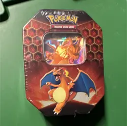 Pokemon TCG Hidden Fates Charizard GX Sealed Tin Box Promo Online Code English - Image 1