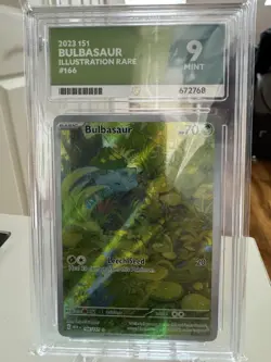 Bulbasaur 166/165 ACE 9 Mint Scarlet & Violet 151 Illustration Rare Pokemon TCG - Image 1