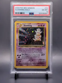 2000 Pokemon Slowking 14/111 Neo Genesis Holo PSA 6 EX MT W/Swirl! - Image 1
