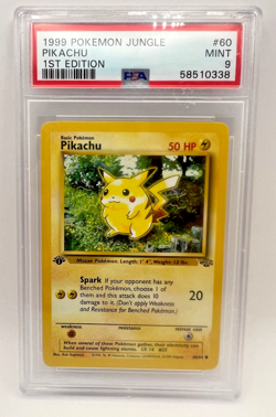 Pokemon Jungle Pikachu 1st Edition PSA 9 Mint #60/64 Red Cheeks 1999 WOTC - Image 1