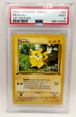 Pokemon Jungle Pikachu 1st Edition PSA 9 Mint #60/64 Red Cheeks 1999 WOTC - Image 5