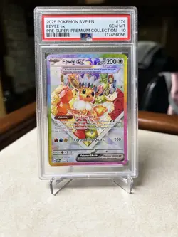 2025 Pokemon Eevee EX SVP EN Pre Super Premium Collection PSA 10 - Image 1