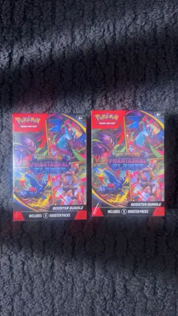 Phantasmal Flames Booster Bundle Pokemon TCG Sealed Box IN HAND - Lot of 2 - NEW - Image 1