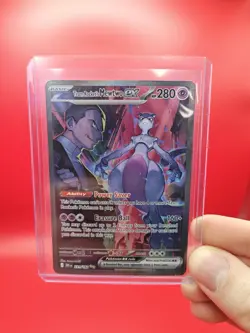 Pokemon TCG Team Rocket's Mewtwo EX 231/182 Destined Rivals SIR Ultra Rare - Image 1