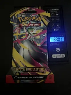 (VERY HEAVY) 33.01g Pokemon TCG Mega Evolution Sleeved Booster Pack (SEALED)✅ - Image 1