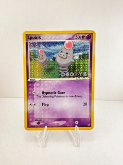 Spoink 76/107 - Pokemon EX Deoxys - Reverse Holo Stamped - LP - Image 1