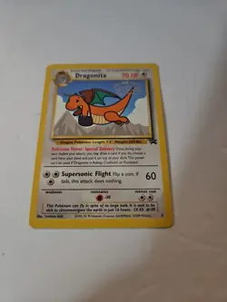 Vintage 1999 Pokemon TCG Dragonite WB Kids Movie Black Star Promo #5 WOTC Stamp - Image 1