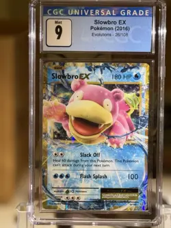 Pokemon TCG Slowbro EX 2016 XY Evolutions 26/108 Holo Rare EX CGC 9 MINT - Image 2