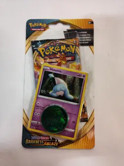 Pokemon Sword & Shield Darkness Ablaze Booster Pack 2020 (Hatenna & Mewtwo Coin) 728192520068 - Image 1