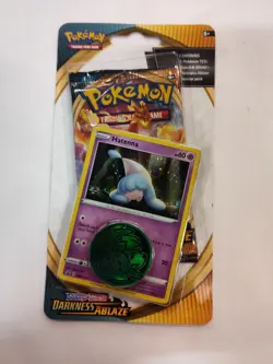 Pokemon Sword & Shield Darkness Ablaze Booster Pack 2020 (Hatenna & Mewtwo Coin) 728192520068 - Image 3