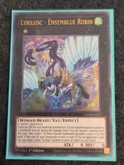Lyrilusc - Ensemblue Robin 1st Edition Ultra Rare LED8-EN037 Yu-Gi-Oh! VLP - Image 1