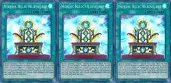 3x Nordic Relic Hlidskjalf | BACH-EN055 | SR | 1st Ed | NM | YuGiOh - Image 1