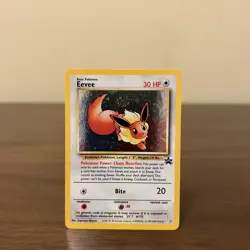 Pokemon Card Eevee WoTC Promo Holo 11/53 - LP / Swirl 🌀🔥 - Image 2