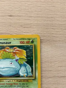 Venusaur 15/102 Pokemon Card Base Set Holo Rare Shiny - Image 3