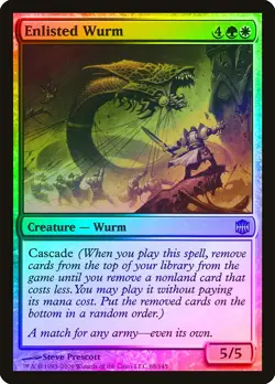 Enlisted Wurm FOIL Alara Reborn PLD White Green Uncommon MAGIC CARD ABUGames - Image 1