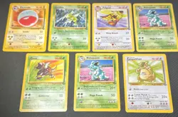 Pokemon TCG Jungle Non Holo Rares Lot Of 7 Cards LP-NM scyther pinsir pidgeot - Image 1