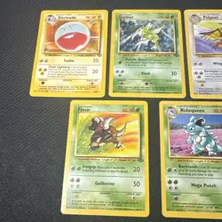 Pokemon TCG Jungle Non Holo Rares Lot Of 7 Cards LP-NM scyther pinsir pidgeot - Image 2