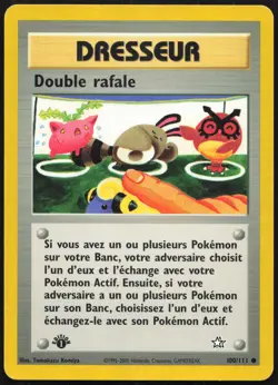 Carte Pokemon Double rafale 100/111 Edition 1 Neo Genesis Francais - Image 1